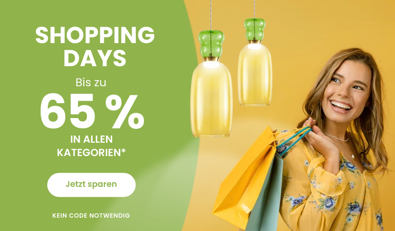 Shopping Days - Bis zu 65 % Rabatt in allen Kategorien*