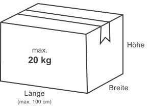 Paketangaben Paketangaben